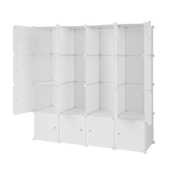 AI62 Decor 4-Tier 16-Grid Cube Wardrobe Organizer