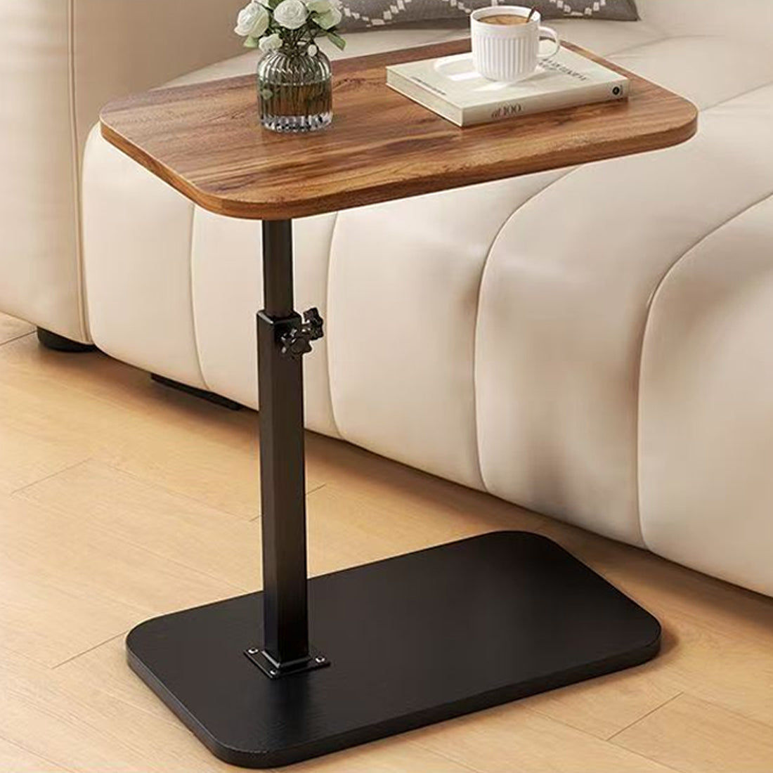 AI62 Decor Adjustable C-Shaped Side Table – Coffee & Laptop Table