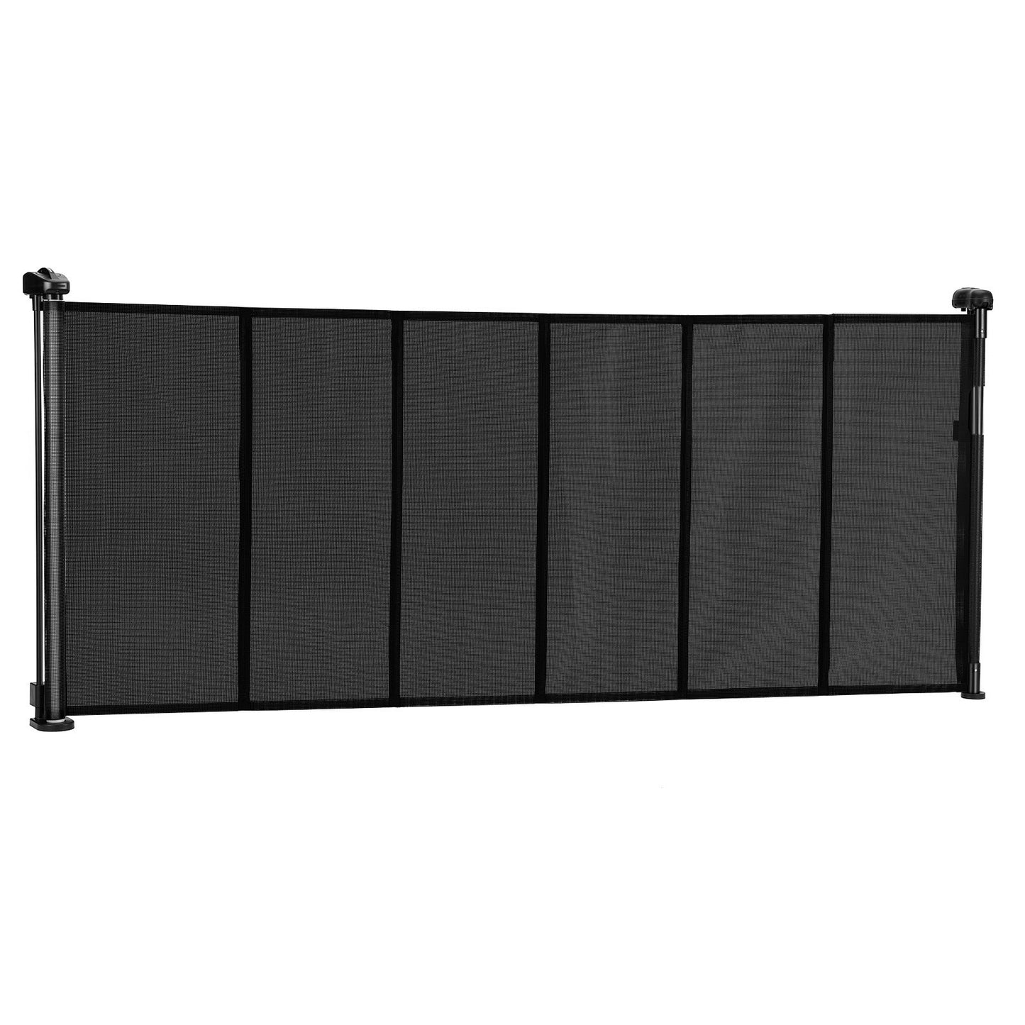 AI62 Decor Retractable Baby Gate, 87 cm H x Up to 180 cm W, Mesh, Black