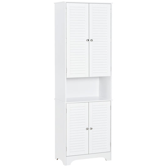 AI62 Decor Tall Freestanding Bathroom Organizer with 3 Compartments