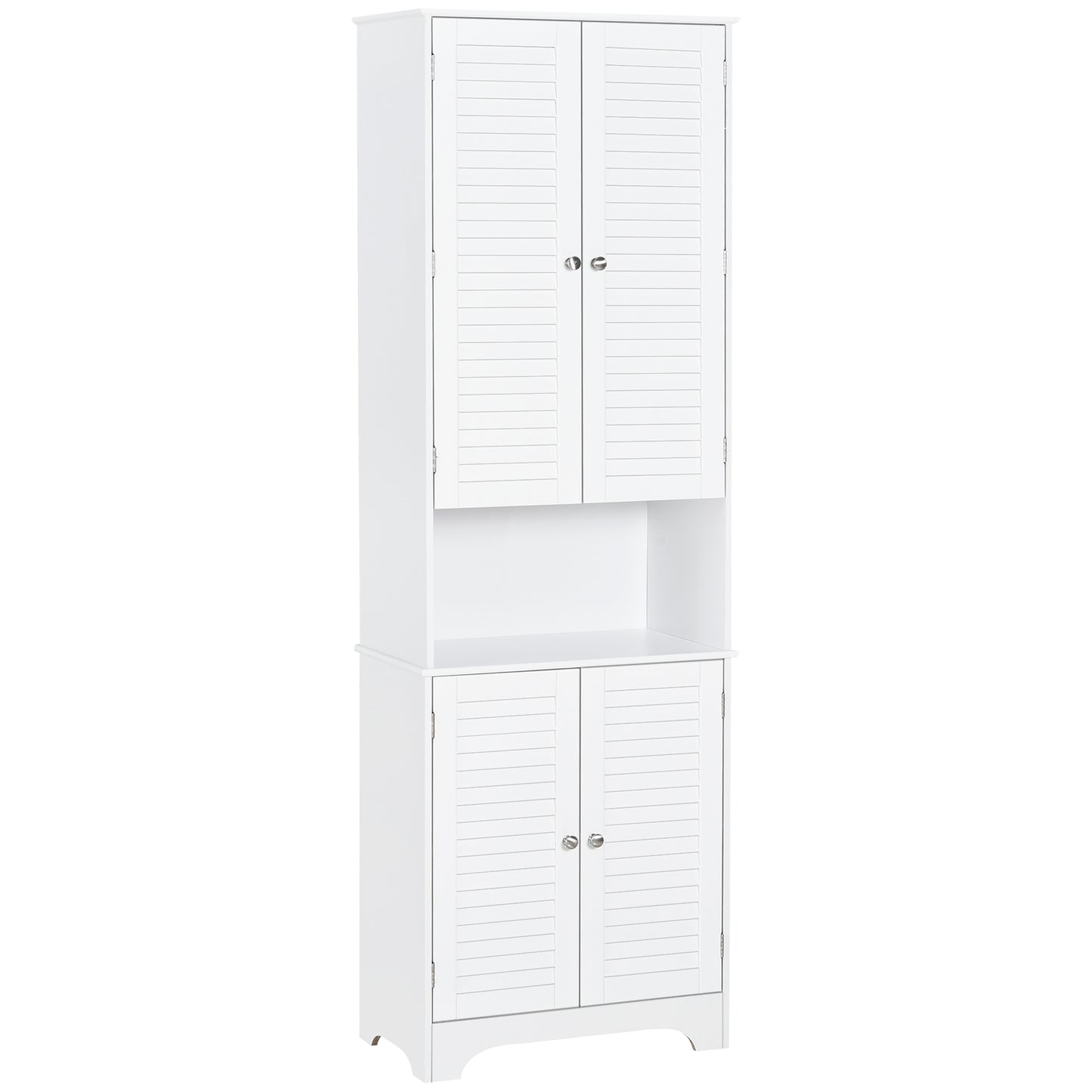 AI62 Decor Tall Freestanding Bathroom Organizer with 3 Compartments