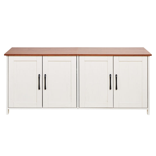 AI62 Decor Wooden Cat Litter Box Cabinet