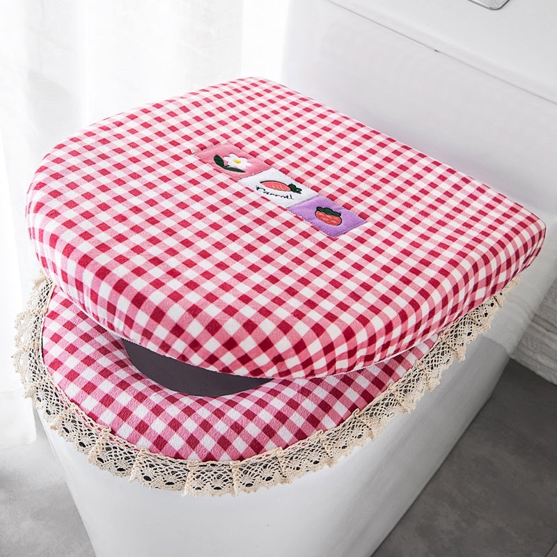 AI62 Decor Waterproof 3-Piece Toilet Cushion Seat Set