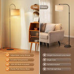 Modern Cloth Bedside Floor & Table Lamp AI62Decor