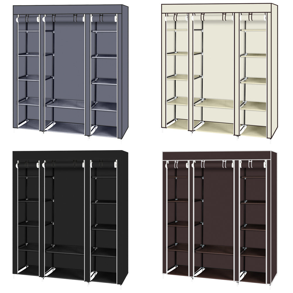 AI62 Decor 5-Layer Non-Woven Wardrobe with 12 Compartments