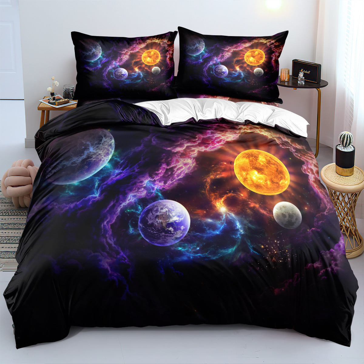 AI62 Decor Digital Printed 3-Piece Bedding Set