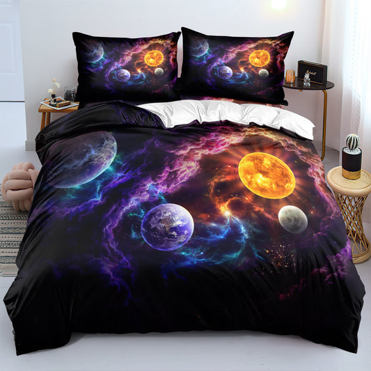 AI62 Decor Digital Printed 3-Piece Bedding Set