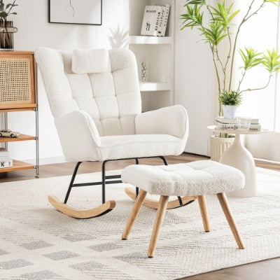 AI62 Decor Rocking Recliner Chair with Cushion – Cozy Lounger