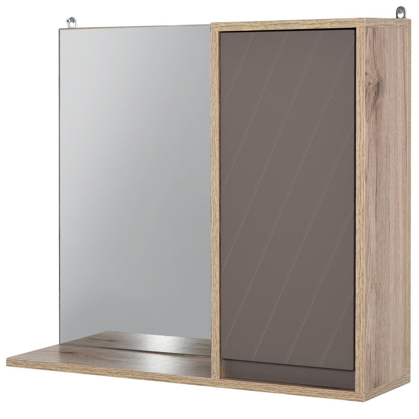 AI62 Decor Wall-Mounted Bathroom Mirror Cabinet with Adjustable Shelf