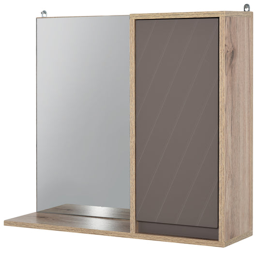 AI62 Decor Wall-Mounted Bathroom Mirror Cabinet with Adjustable Shelf