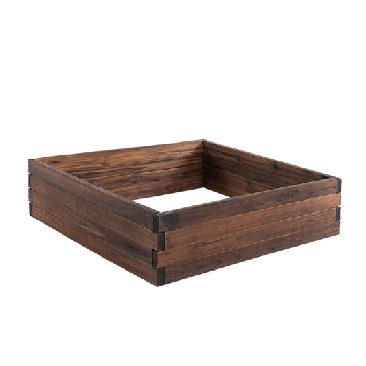 AI62 Decor Wooden 128L Raised Garden Bed Planter – 80x80x22.5 cm