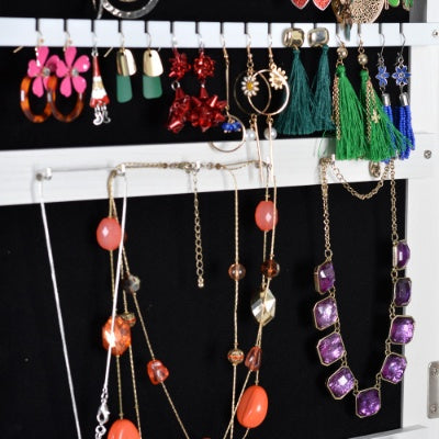 Full-Length 360° Swivel Jewelry Cabinet Mirror AI62Decor