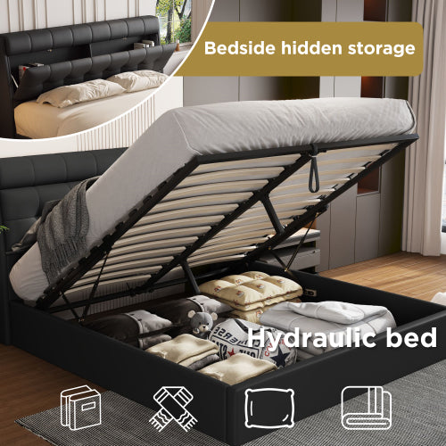 AI62 Decor Fashion Upholstered Bed with Storage