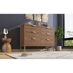 6-Drawer Embossed Sideboard Cabinet for Living Room AI62Decor