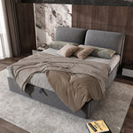 Upholstered King Size Bed with Hydraulic Mechanism and storage AI62Decor