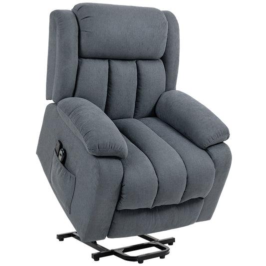 AI62 Decor Power Lift Recliner Chair with Massage & Footrest – Grey