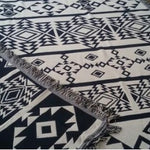 Geometric Cotton Blanket Throw Comforter by Ai62 Decor