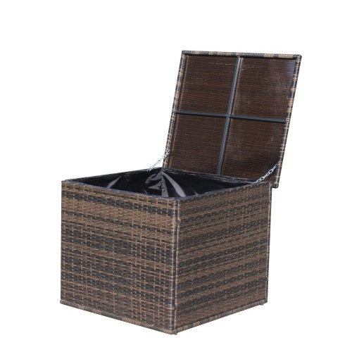 AI62 Decor Wicker Patio Furniture Storage Box