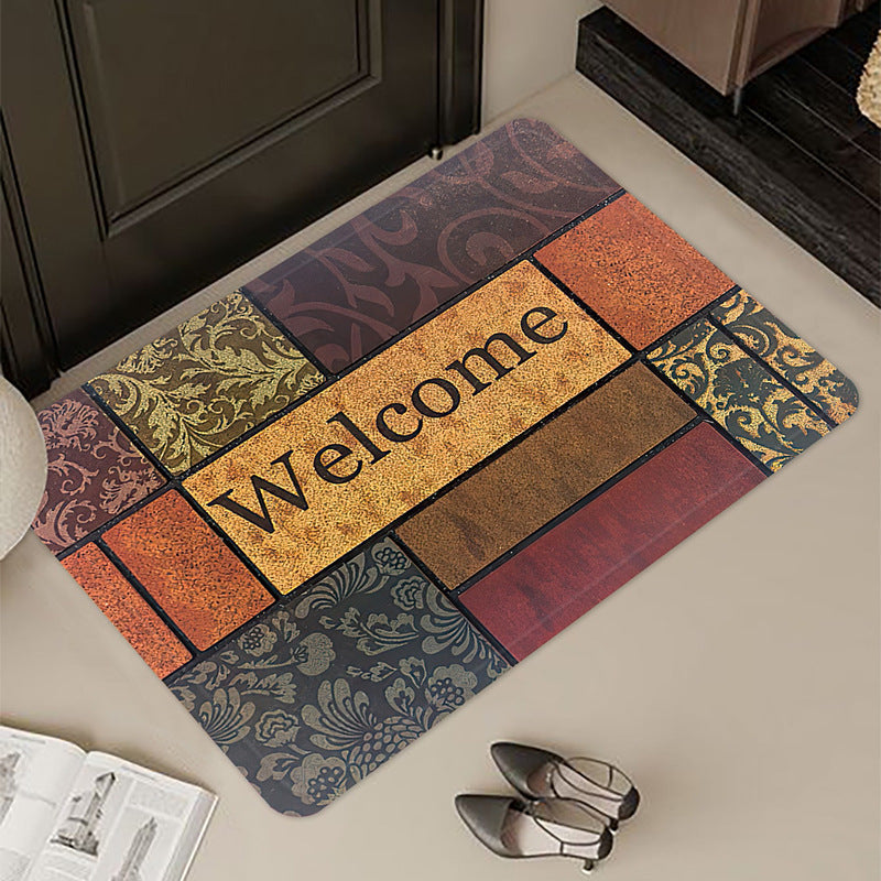 AI62 Decor Cobblestone Non-Slip Welcome Entrance Door Mat