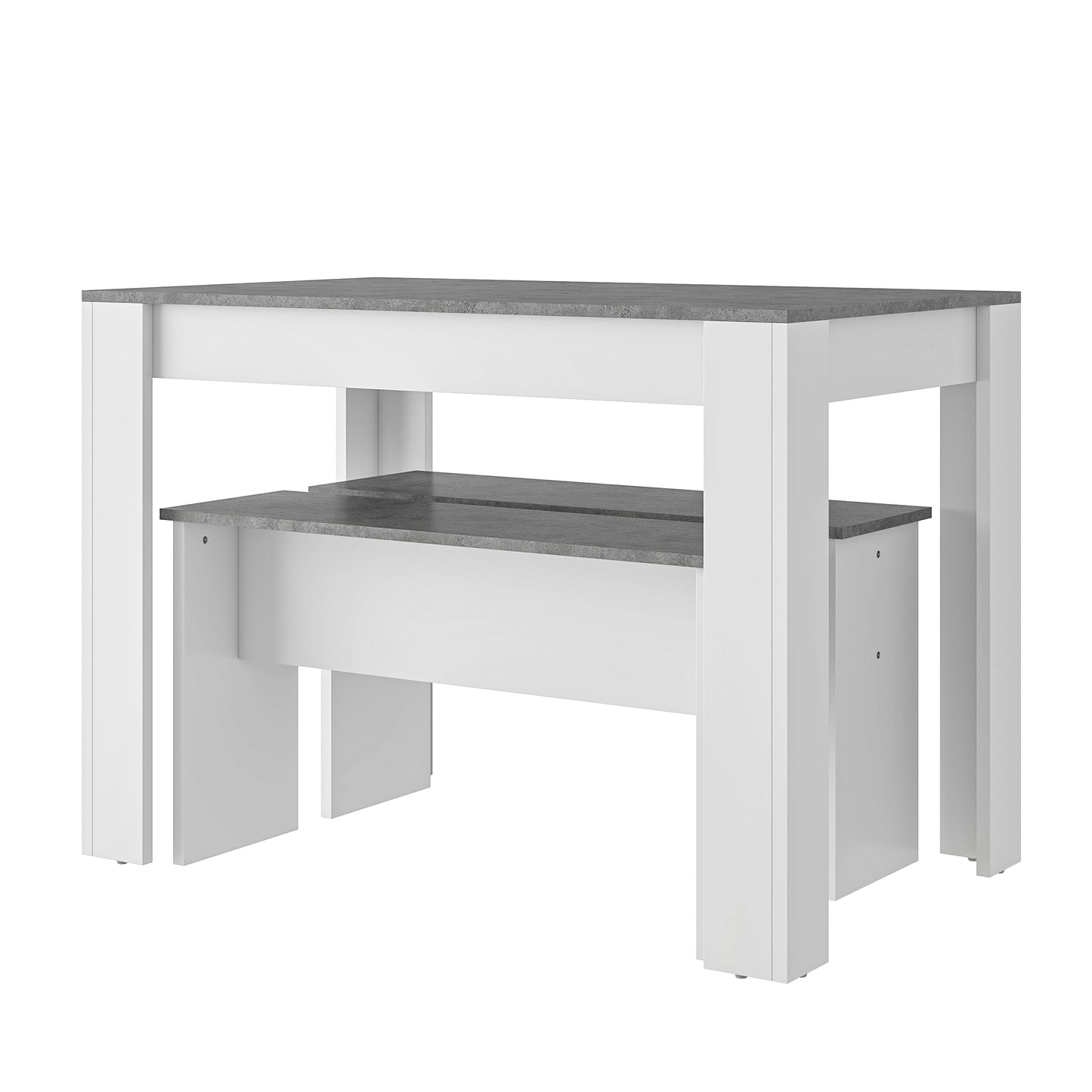 AI62 Decor Dining Table Set with 2 Benches