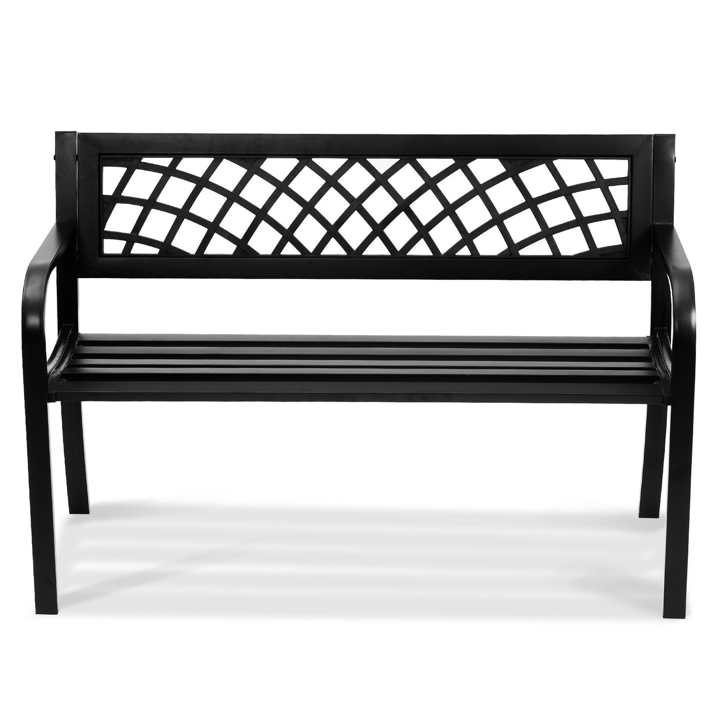 AI62 Decor 46-Inch Metal Outdoor Bench