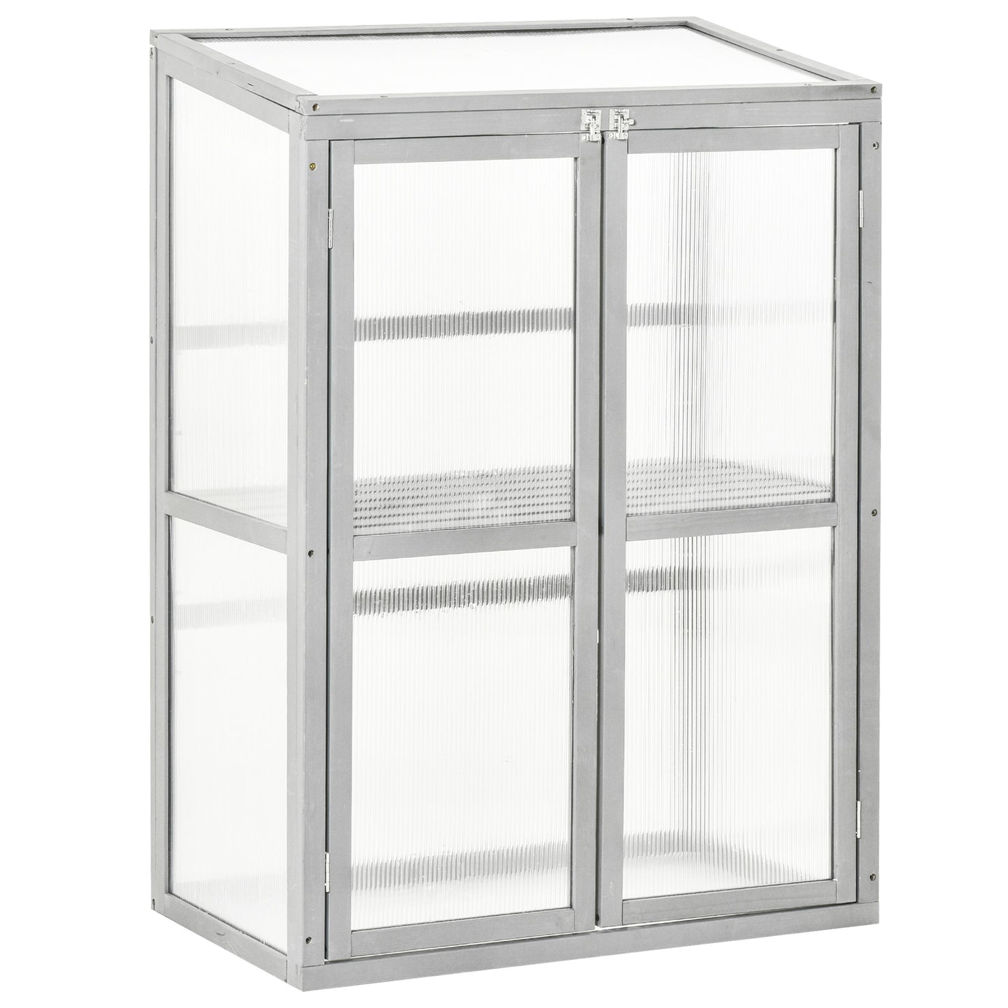 AI62 Decor Wooden Cold Frame Greenhouse