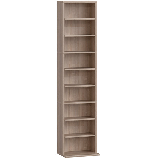 AI62 Decor 260 Narrow CD Storage Unit - Natural Wood Finish