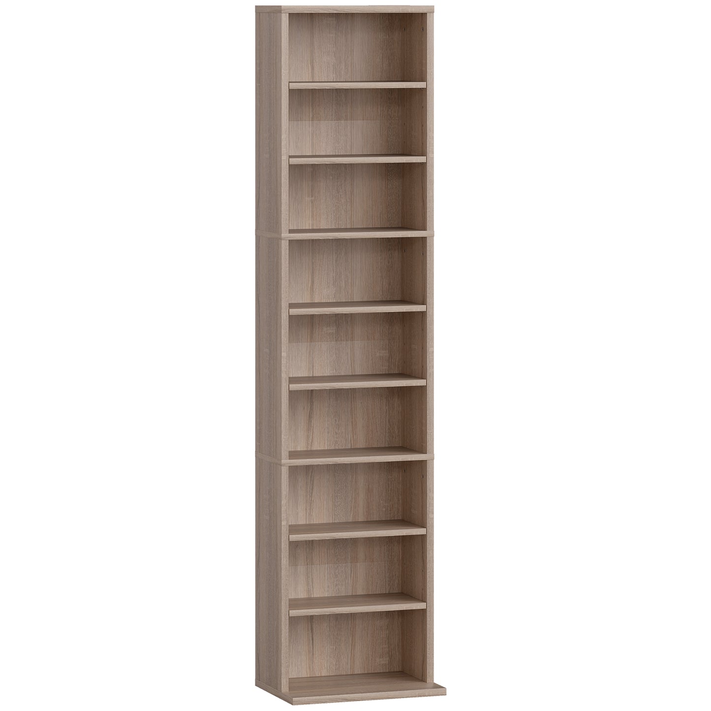 AI62 Decor 260 Narrow CD Storage Unit - Natural Wood Finish