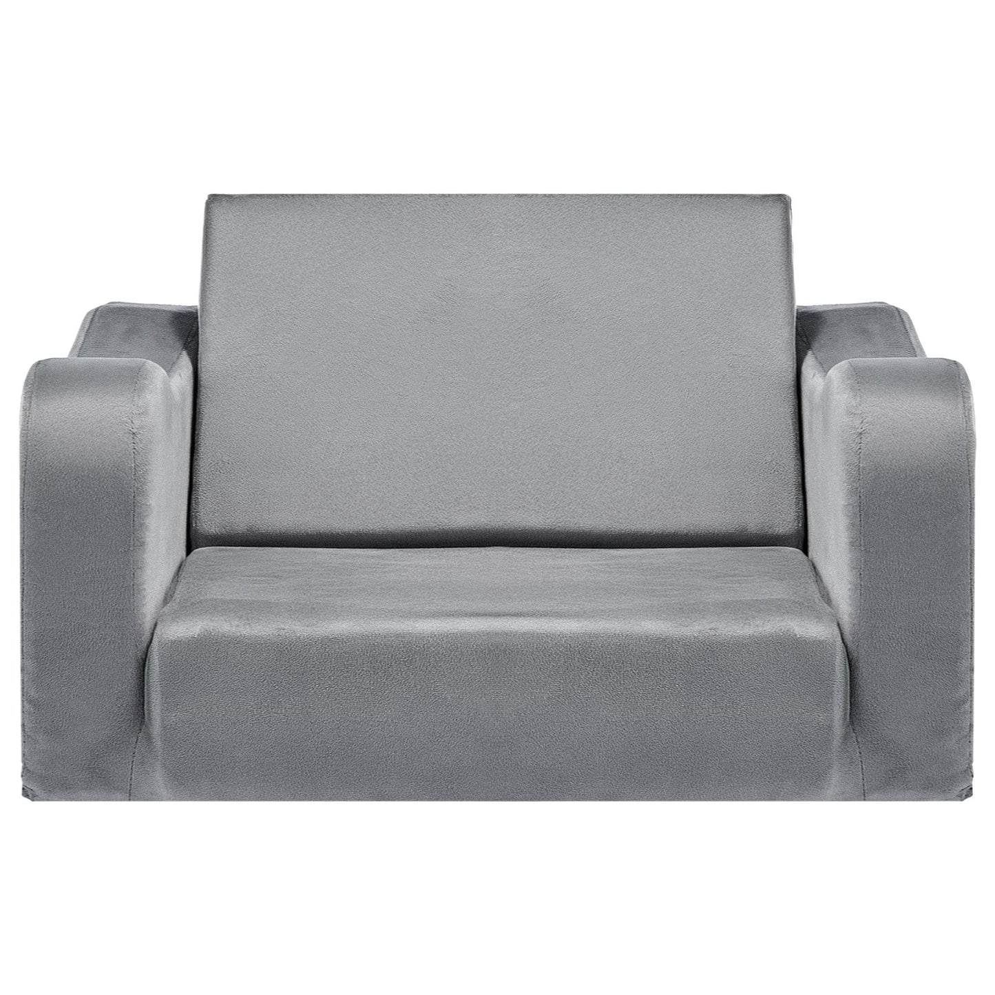 AI62 Decor 2-in-1 Foldable Kids Sofa – Gray