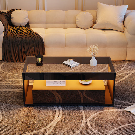 AI62 Decor High Gloss LED Coffee Table
