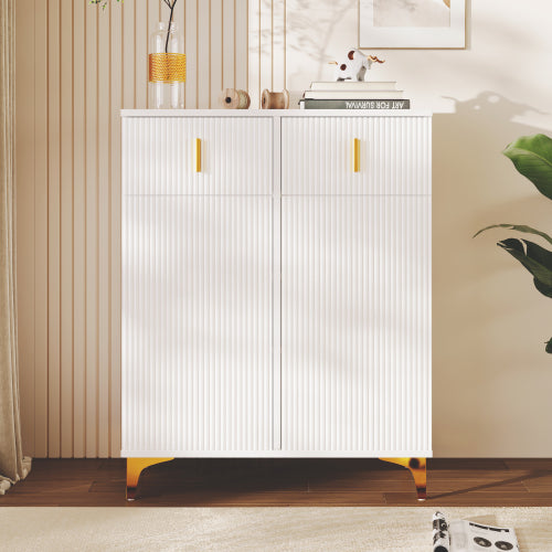 AI62 Decor Shoe Cabinet with Drawers & Adjustable Shelves