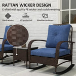 Rattan Chaise Lounge & Wicker Furniture Set AI62Decor