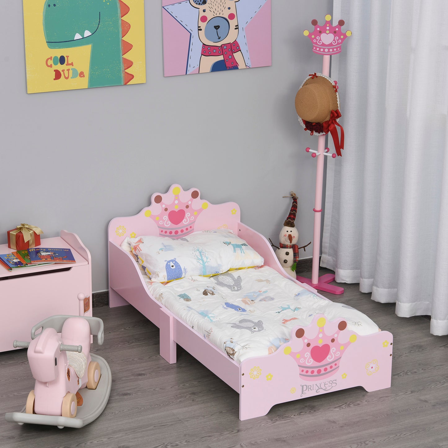 AI62 Decor Kids Princess Toddler Bed – Safety Side Rails
