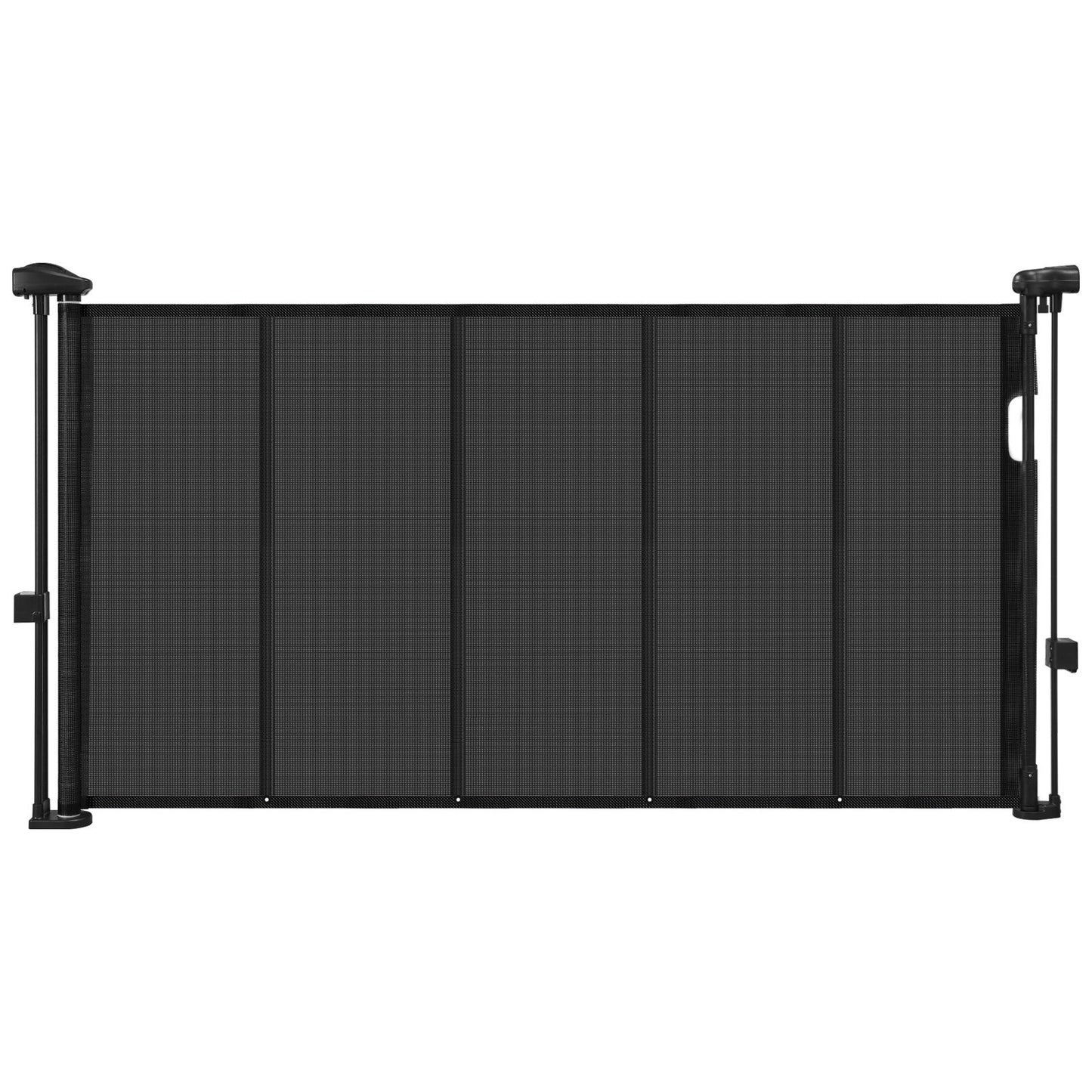 AI62 Decor Black Retractable Gate for Kids & Pets