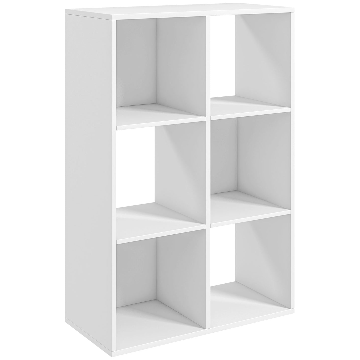 AI62 Decor  6-Cube Bookshelf - White