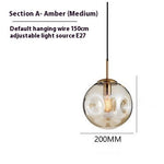 Creative Glass & Iron Chandelier for Restaurants AI62Decor