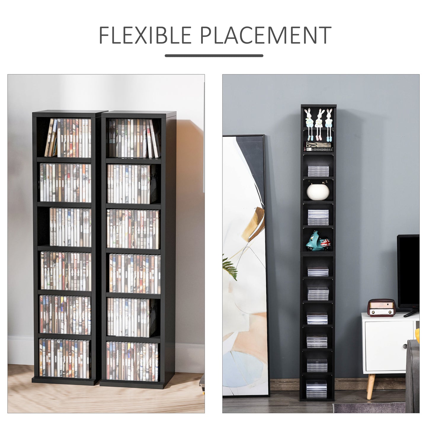 AI62 Decor  Set of 2 CD Media Display Shelves