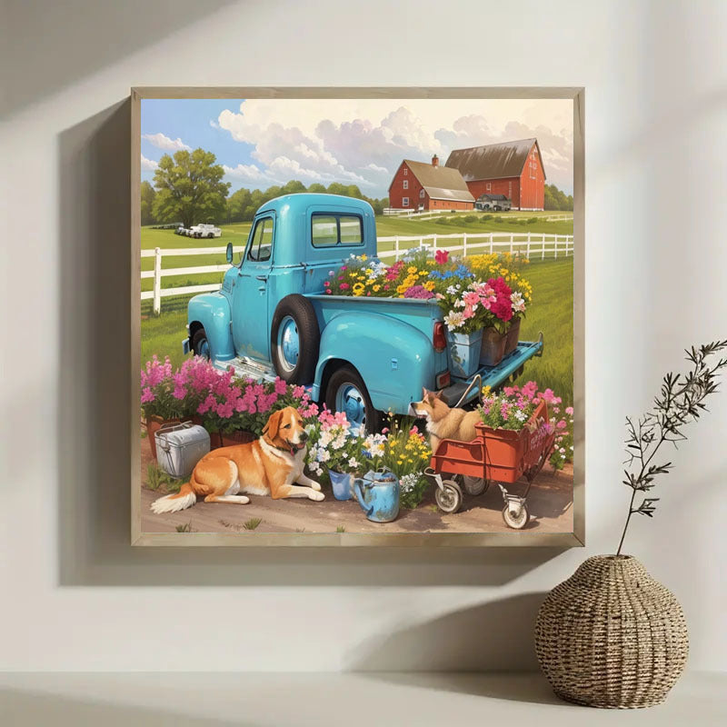 AI62 Decor DIY Diamond Painting Art Kit - Full Round Diamond Set