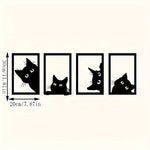 Black Cat Metal Wall Art for Home Decor AI62Decor