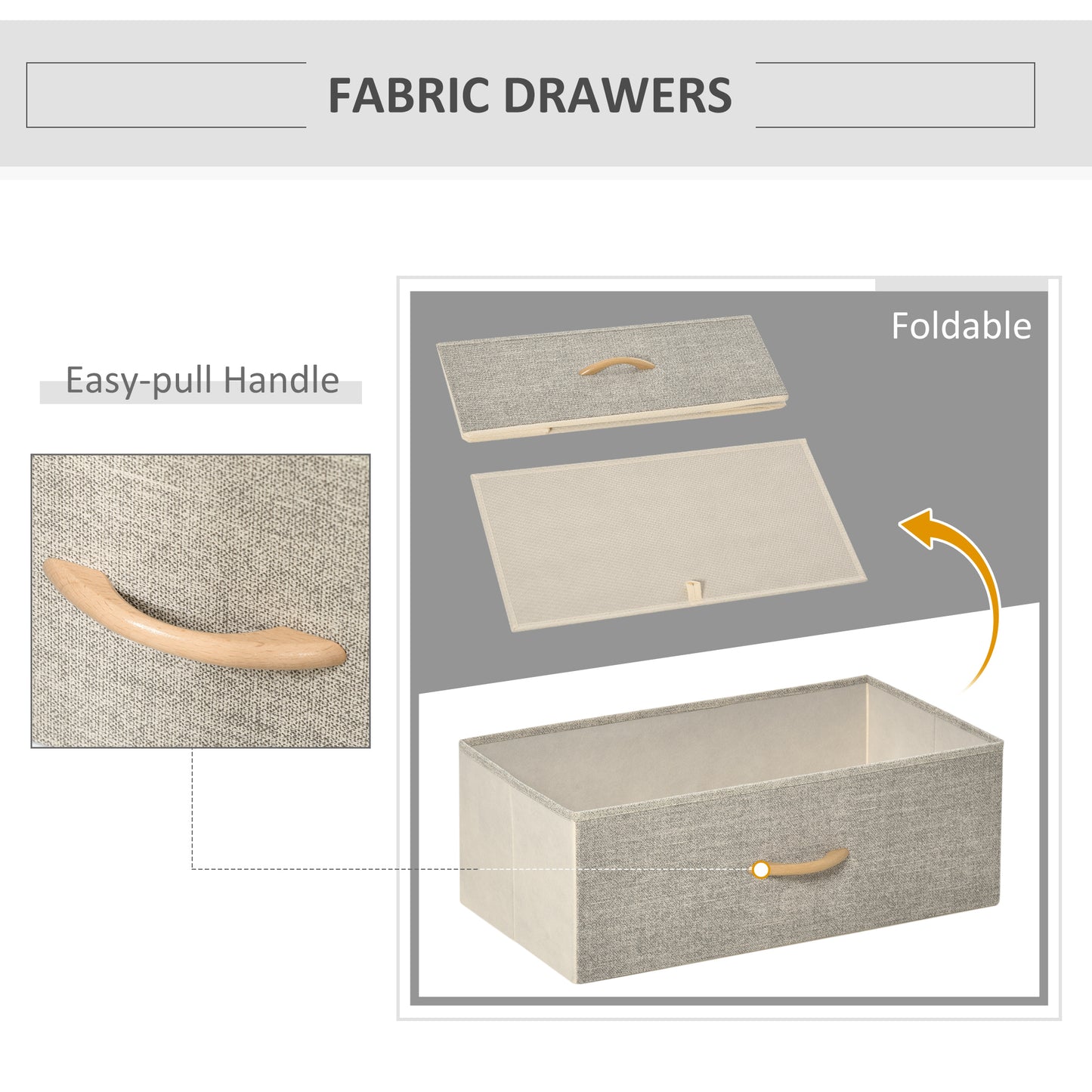 AI62 Decor 4-Drawer Storage Chest Unit with Shelves