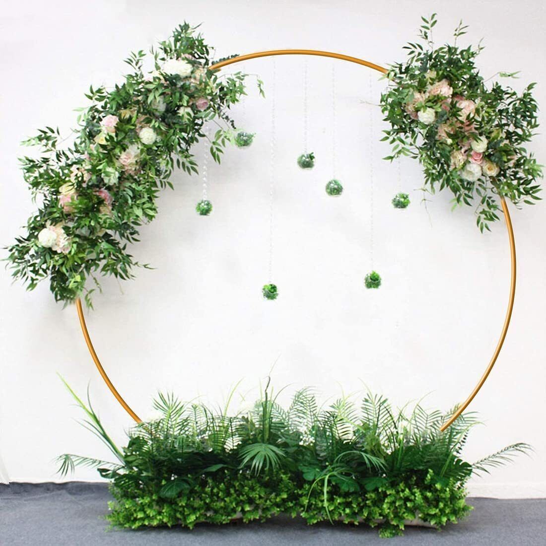 AI62 Decor Gold Hoop Wedding Backdrop Frame 2M