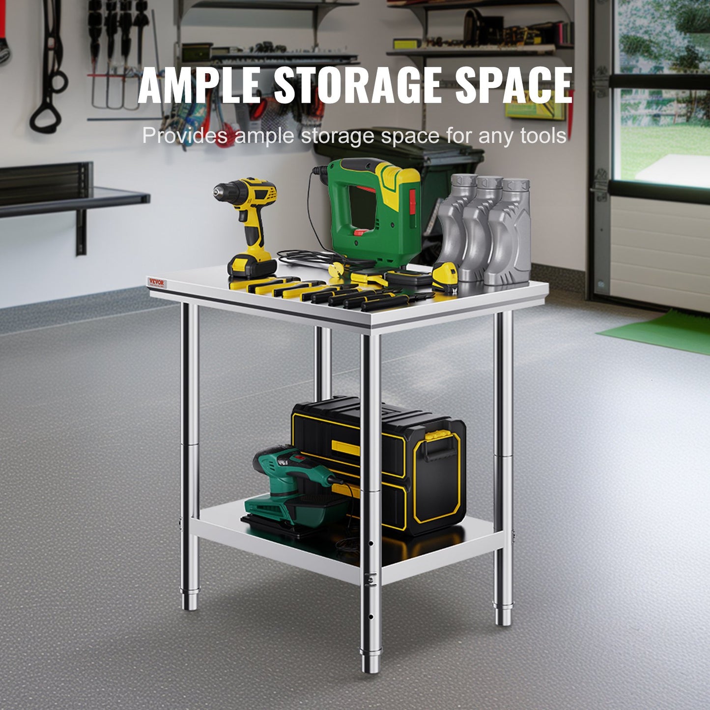 AI62 Decor NSF Stainless Steel Work Table 24x30x32
