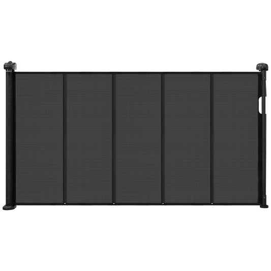 AI62 Decor Black Retractable Gate for Kids & Pets