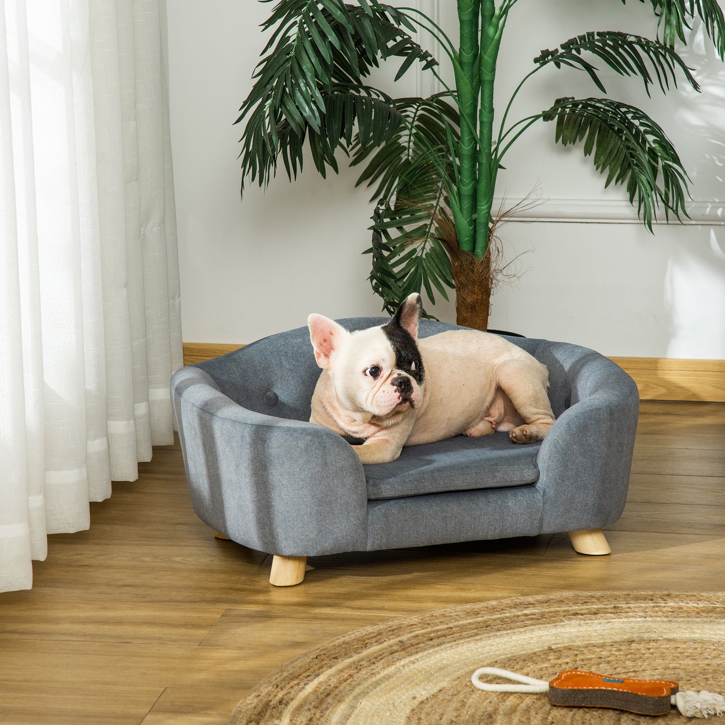 AI62 Decor PawHut Mini Pet Sofa Bed with Cushion