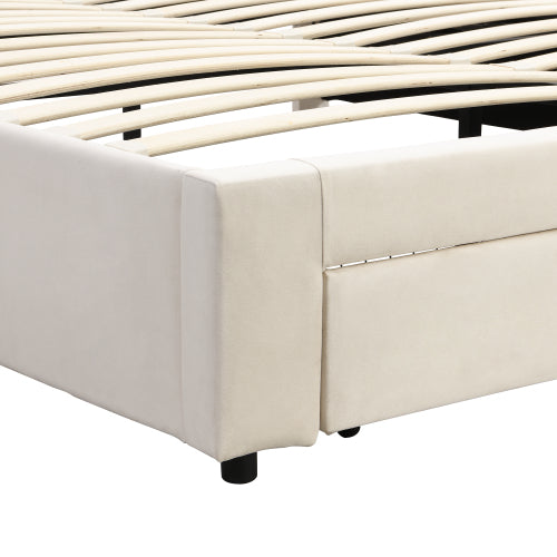 AI62 Decor King Size Upholstered Bed with Storage – 150 x 200 cm
