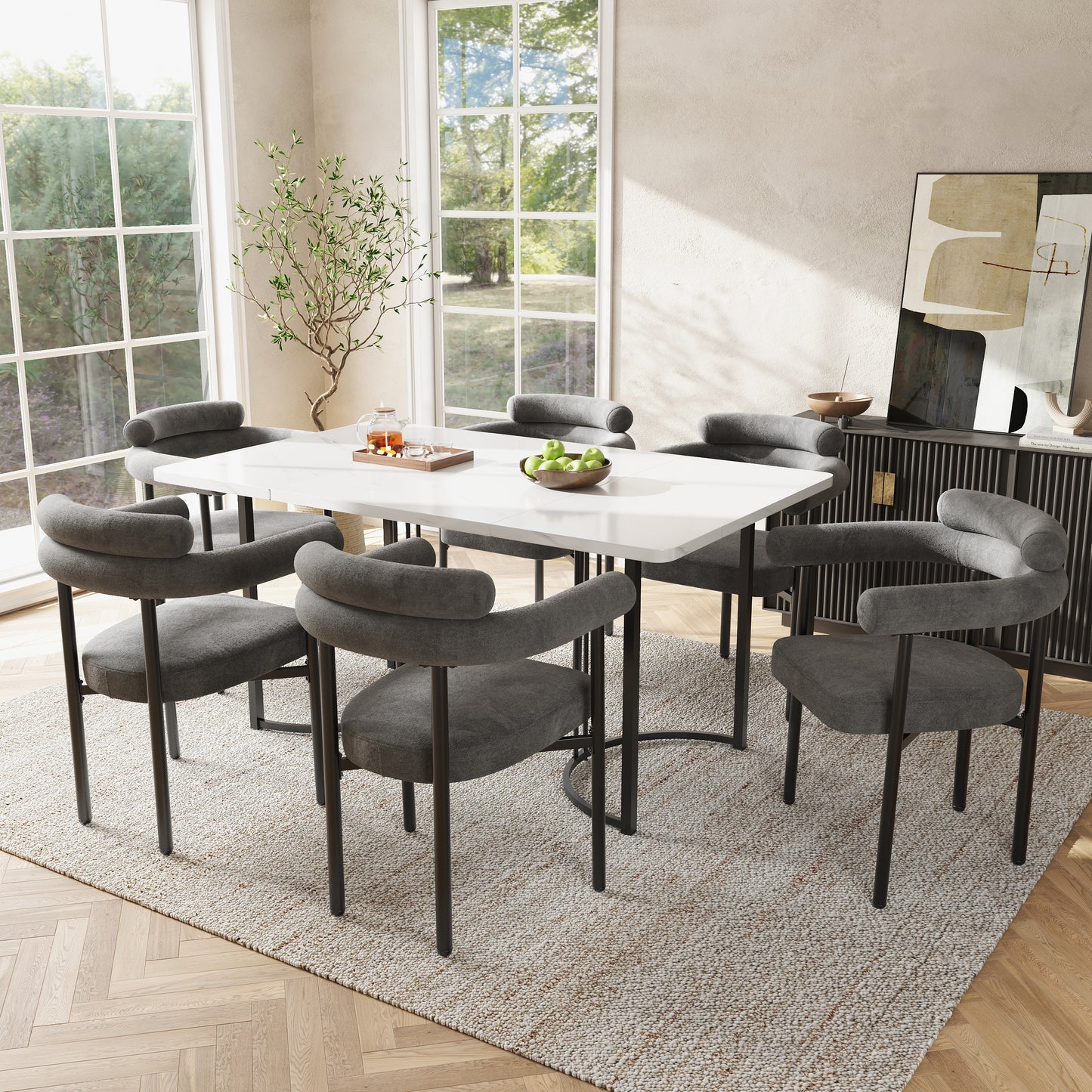 AI62 Decor  Modern Velvet Dining Chairs