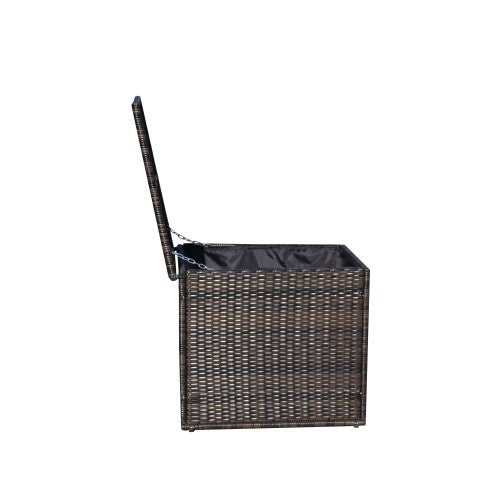 AI62 Decor Wicker Patio Furniture Storage Box