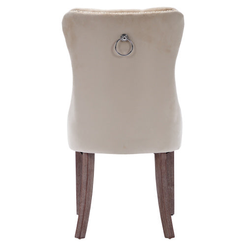 AI62 Decor Set of 4 Velvet Upholstered Dining Room Chairs