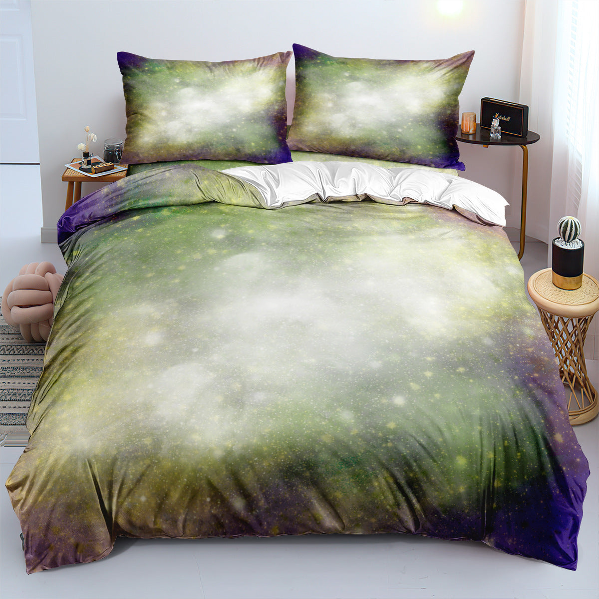 AI62 Decor Digital Printed 3-Piece Bedding Set