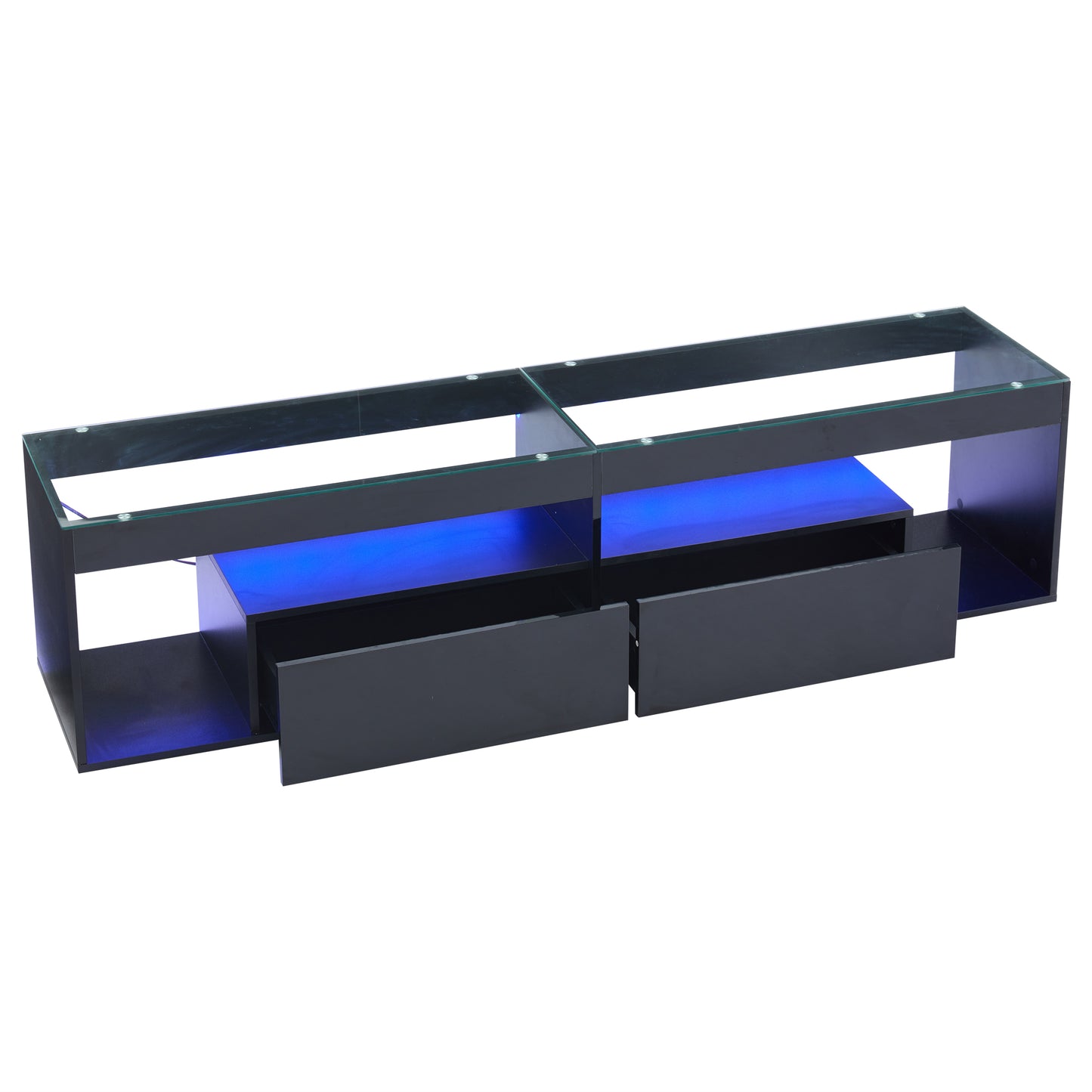 AI62 Decor High Gloss TV Stand with LED & Drawers – 180×40×46cm